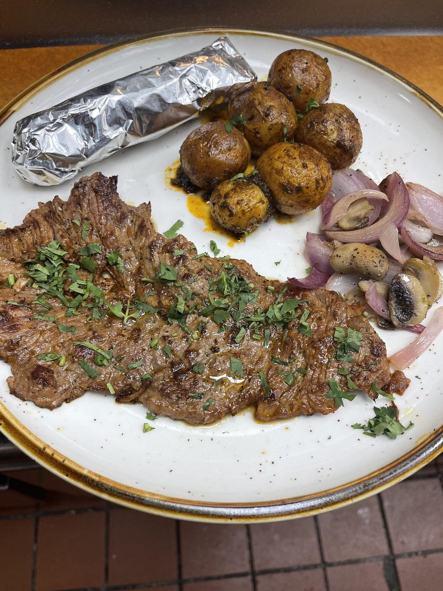 A home-cooked seasonal dish, representing the rotating menu